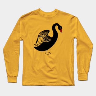 Black swan design Long Sleeve T-Shirt